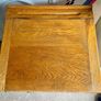 Antique Oak Childs School Desk with Lift-Top Storage Image 4