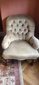 Antique Button Backed Armchair