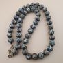 Vintage Venetian Style Thousand Eyes Glass beads Necklace 24 inches 13-14mm beads Image 9