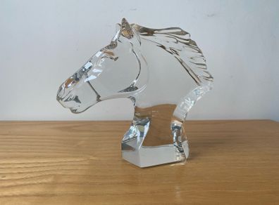 Baccarat Crystal Horse Head France