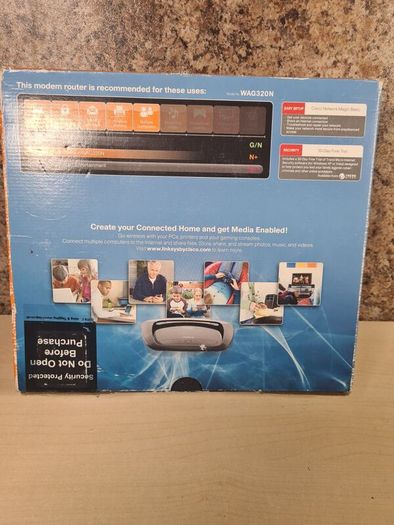 LINKSYS WAG320N wireless dual band N modem router