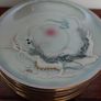 Vintage Japanese Geisha Moriage Lithophane  Coffee Set Image 5