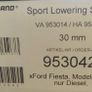 Ford Fiesta 99-02 VOGTLAND Lowering Springs 30mm Image 2