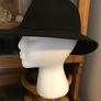 Vintage Women's Trilby Black Hat Image 4