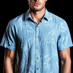 Tommy Bahama Short Sleeve Silk Shirt Size Medium