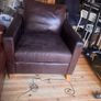 Real Genuine Leather Armchair Image 3