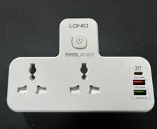 LDNIO SC2311 Multi-Plug Adapter with 20W USB-C Fast Charger & Night Light