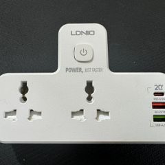 LDNIO SC2311 Multi-Plug Adapter with 20W USB-C Fast Charger & Night Light