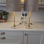 Pair of Dunnes Table Lamps. Beige / Taupe Image 2