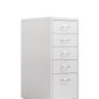 5-Drawer Mobile File Cabinet, Filing Cabinet, Rolling Filing Organizer, Metal Storage Cabinet with Casters for Home,Office and School, White Image 3