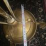 Exquisite large very heavy antique brass lamp Image 9