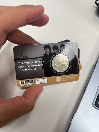 U2 coin - today in Dublin