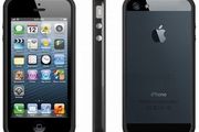iPhone 5 Bumper, case, cover with Chrome Metal Buttons Dual Silicone for Apple iPhone 5 in Black
