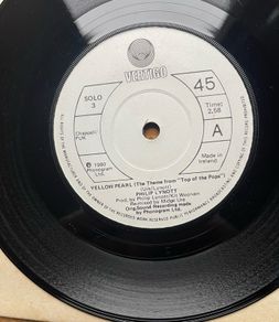 Phil Lynott. Yellow pearl original Irish release