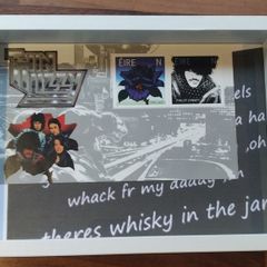 Framed Thin Lizzy Mint Stamps