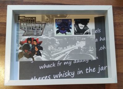 Framed Thin Lizzy Mint Stamps