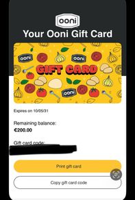 Ooni Pizza Oven & Accessories Vouchers