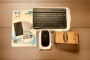 Bluetooth Wireless Keyboard and Mouse Set Rechargeable for iPad Tablet Laptop PC