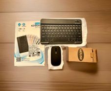 Bluetooth Wireless Keyboard and Mouse Set Rechargeable for iPad Tablet Laptop PC