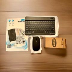 Bluetooth Wireless Keyboard and Mouse Set Rechargeable for iPad Tablet Laptop PC