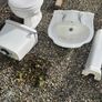 Toilet and cistern , sink and taps Image 4