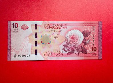 Syria  10 Pounds. 2025  Pick  119 .  ( Uncirculated )