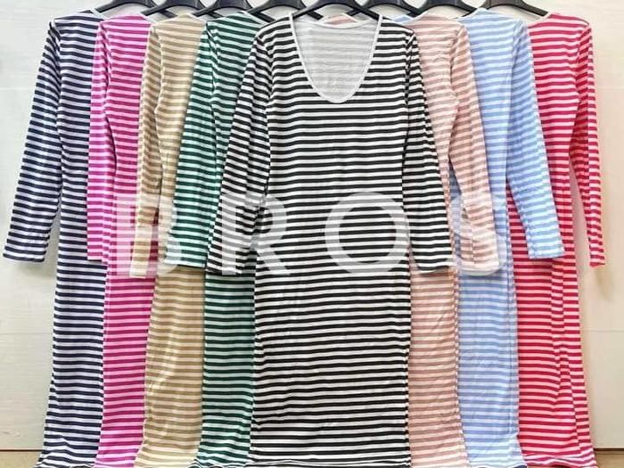 Pencil Dress With Stripes