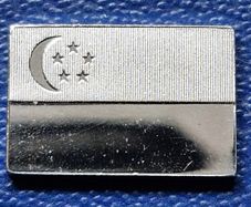 Franklin Mint Flags Of United Nations Singapore Sterling 925 Silver