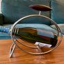 Vintage Repro Mid Century Chrome Bottle Holder with Wooden Handle from the 1980s Image 6