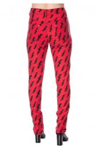 Banned Apparel Red Women's Trousers Size L