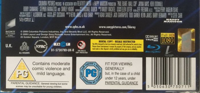 Paul Blart: Mall Cop [2009] Kevin James [Blu-ray Movie]