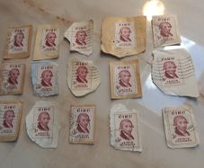 15 x 1959 Arthur Guinness stamps, v collectible, D18 post 3e