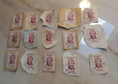 15 x 1959 Arthur Guinness stamps, v collectible, D18 post 3e