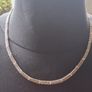 Hellas Greek Key Sterling Silver Marcasite Necklace Image 10