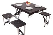 Kampa folding camping picnic table with integrated stools