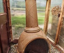 Large Cast Iron Chiminea stove