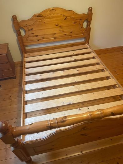 Solid Oak Double Bed for sale
