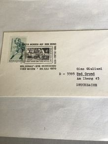 First Man on the Moon stamp cover