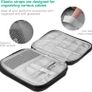 Electronics Accessories Organizer Bag, Travel Cable Organiser Bag, Universal Carry Travel Gadget Bag for USB Cable Drive, SD Card , Charger Hard Disk (Black) Image 2