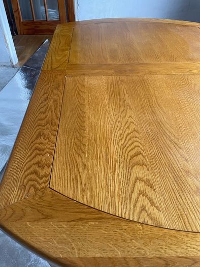 solid oak extendable table