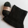 LAST CHANCE Pomegranate / Forest Green snood, alpaca + wool Image 9