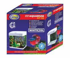 Aqua Nova Aquarium Set NT-32 White 32L LED Light And Filter