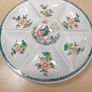 Vintage Divided serving dish plate platter Hand painted in Portugal kitchen ware Image 4