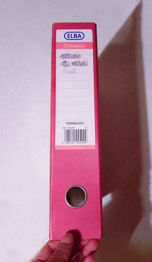 Pink Folder, For Documents (used).