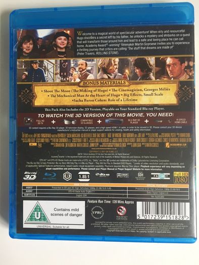Hugo 3D [2011] [3D Blu-ray Movie]