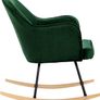 Modern Velvet Rocking Chair Comfortable Armchair for Home or Nursery Image 6