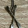 Vintage Sterling Silver Chain with Oars pendant Image 3