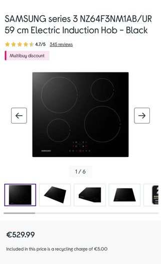 Induction hob