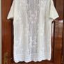 Cardigan  - Size M (3/4 Length) White Image 3