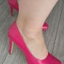 New Stunning Tamaris Neon Pink Heels s7/40 Image 5